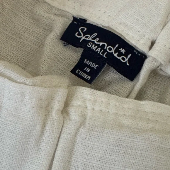 Splendid White Linen Pants - Picture 3 of 4